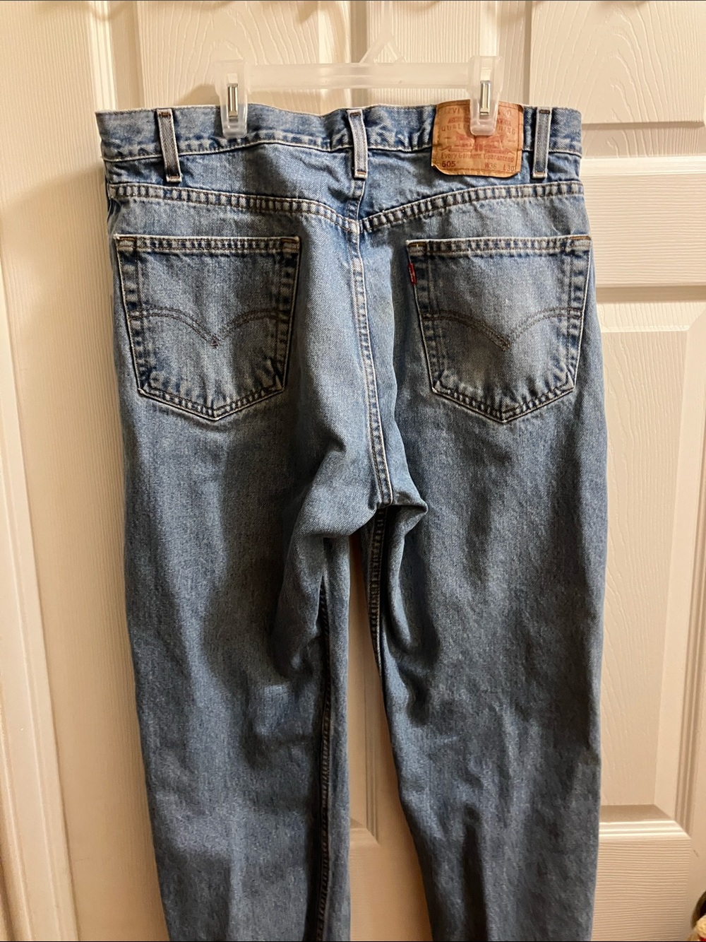 Vintage 501-Batwing Levi's Light Wash Men's straight leg Jeans 36X 30